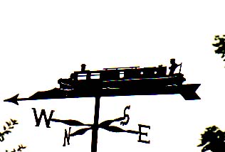 Canal Barge weathervane